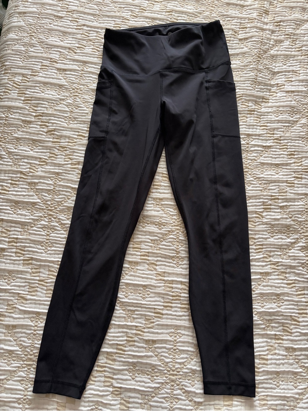 90 Degree By Reflex Black High-Waist Leggings with Side Pockets